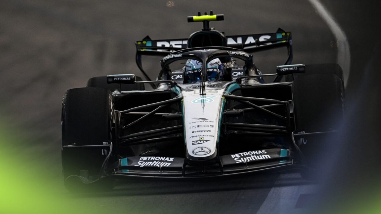 Mercedes driver Kimi Antonelli in Singapore.