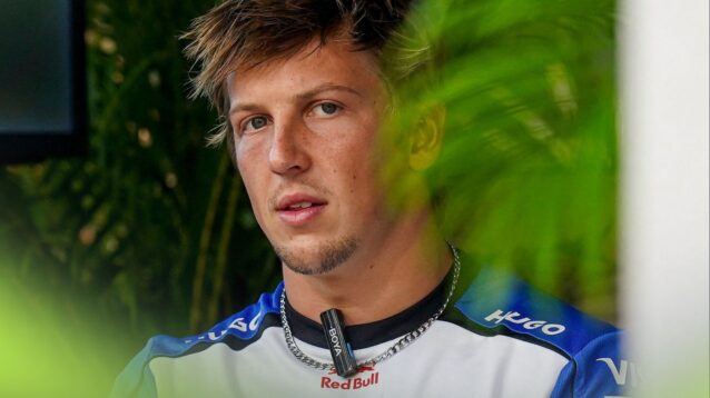 Racing Bulls driver Liam Lawson pictured at the 2026 Singapore Grand Prix