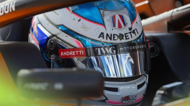 Andretti junior Sebastian Wheldon pictured in the cockpit of his MP Motorsport car at the 2026 Formula Regional European Championship round at the Hockenheimring