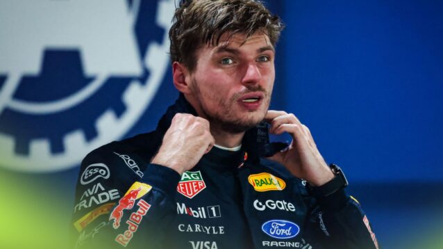 Red Bull driver Max Verstappen pictured at the 2026 Singapore Grand Prix