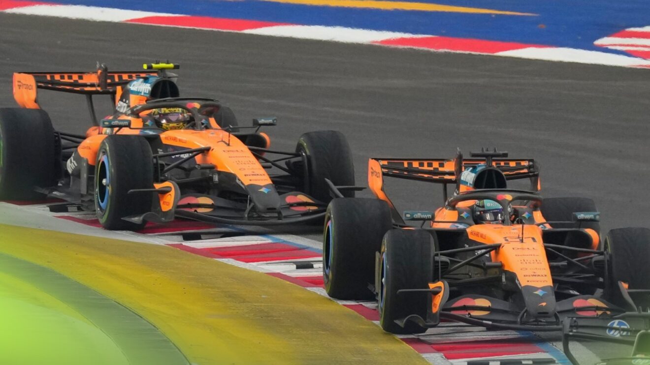 McLaren teammates racing