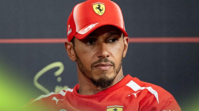 Ferrari driver Lewis Hamilton.