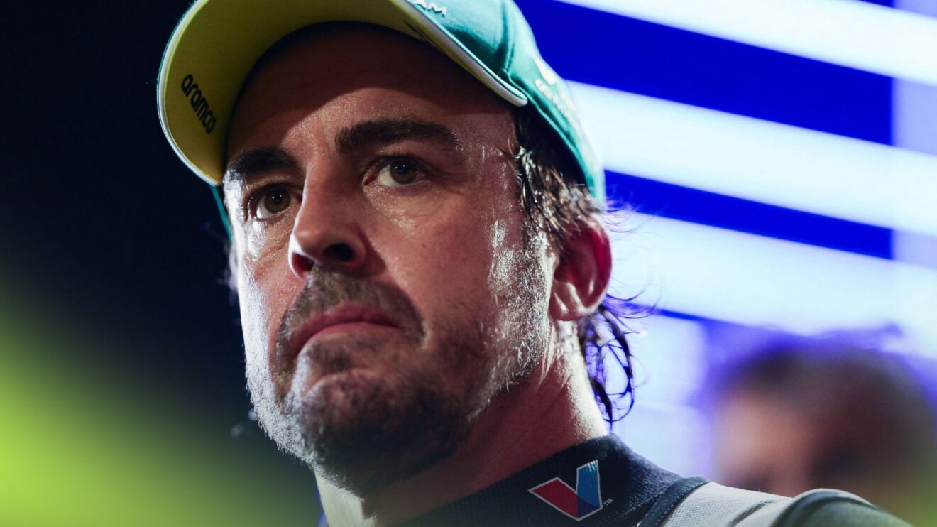 Aston Martin driver Fernando Alonso pictured at the 2026 Singapore Grand Prix