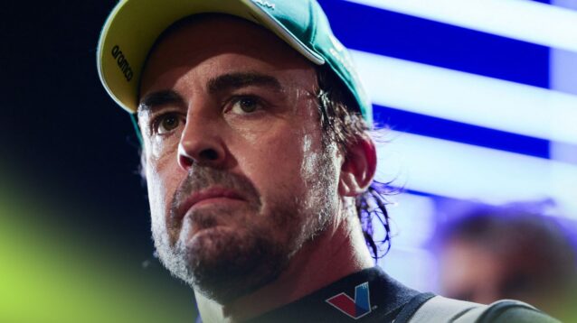 Aston Martin driver Fernando Alonso pictured at the 2026 Singapore Grand Prix