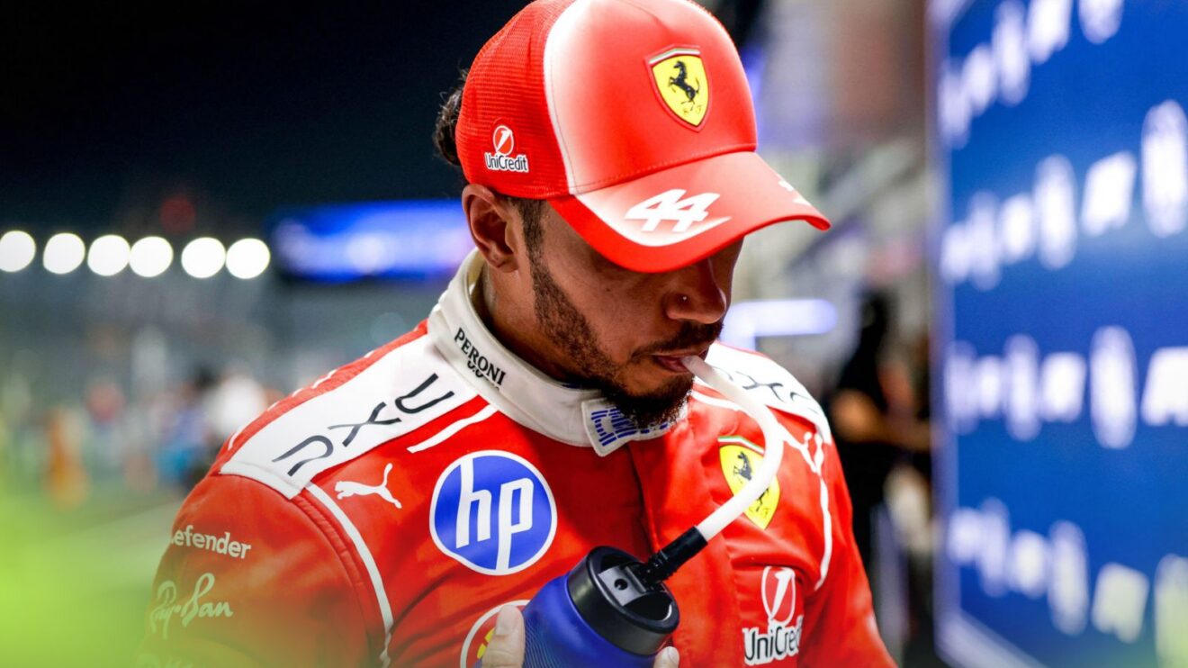 Ferrari driver Lewis Hamilton pictured at the F1 2026 Singapore Grand Prix
