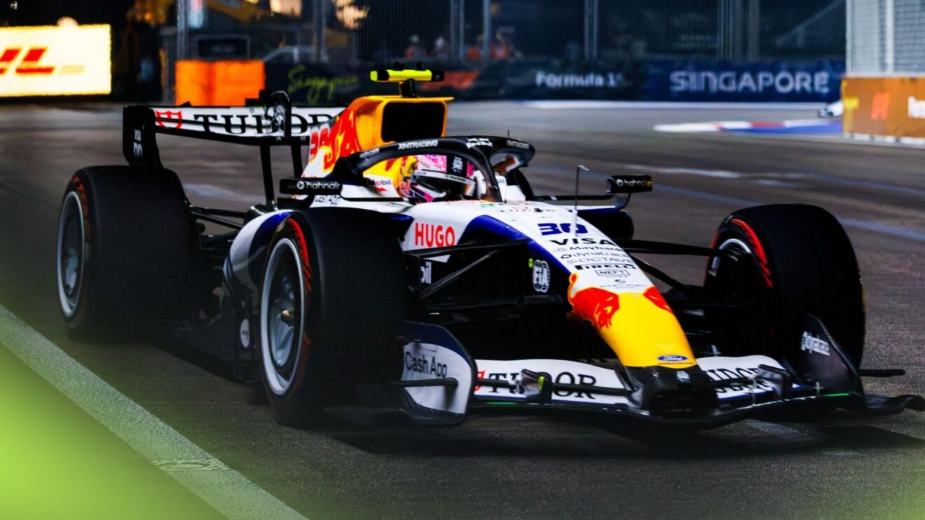 Liam Lawson in action for Racing Bulls at the F1 2026 Singapore Grand Prix