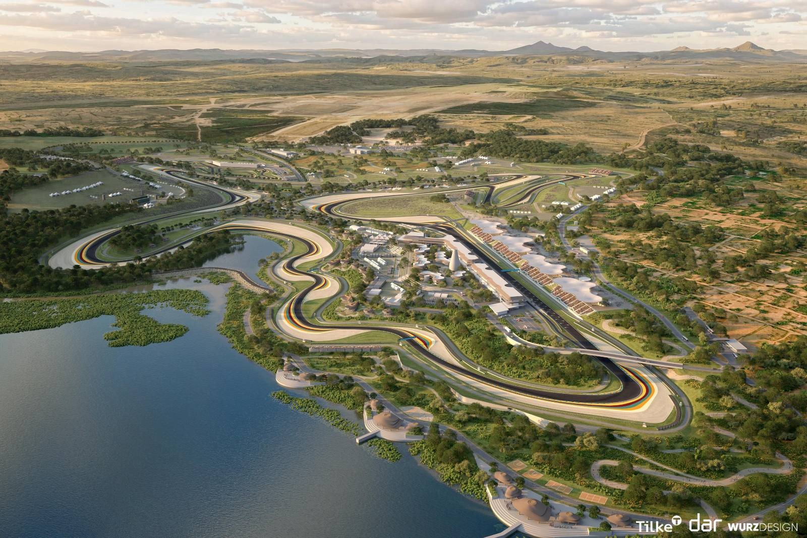 A rendering of the new Rwanda track layout