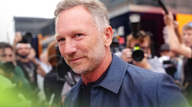 Former Red Bull team boss Christian Horner pictured at the 2026 British Grand Prix