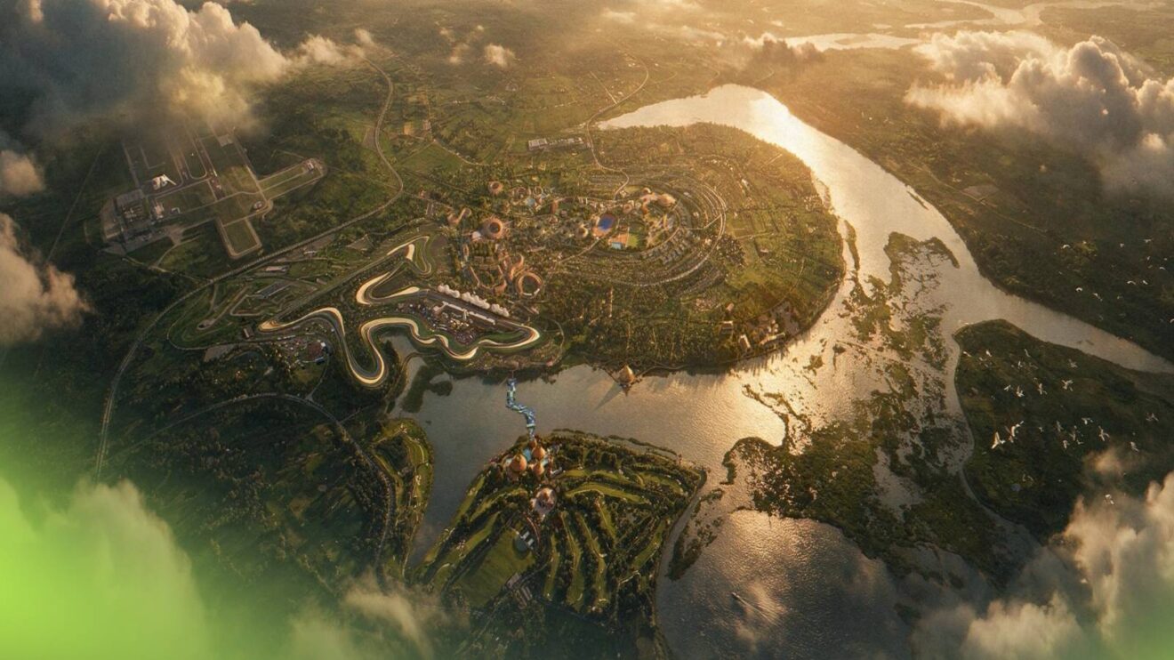 Circuit renders of the African Grand Prix venue in Rwanda, the RISE Motordrome.