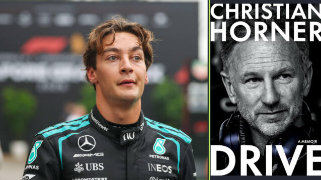 George Russell and Christian Horner