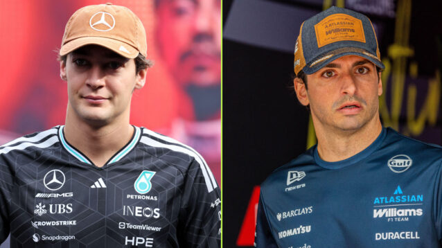 George Russell and Carlos Sainz