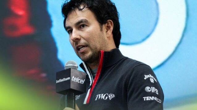 Cadillac driver Sergio Perez pictured at the 2026 Mexican Grand Prix