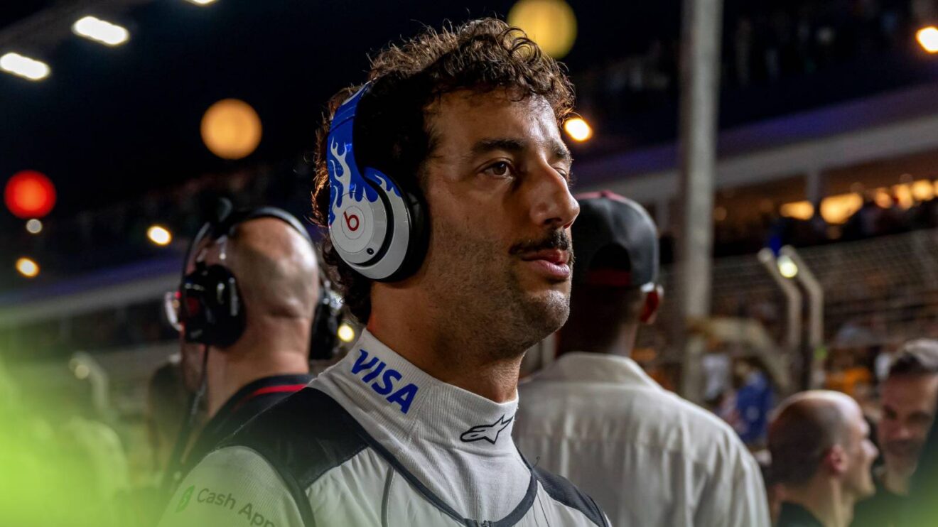 Racing Bull's Daniel Ricciardo on the grid at the 2024 Singapore Grand Prix.