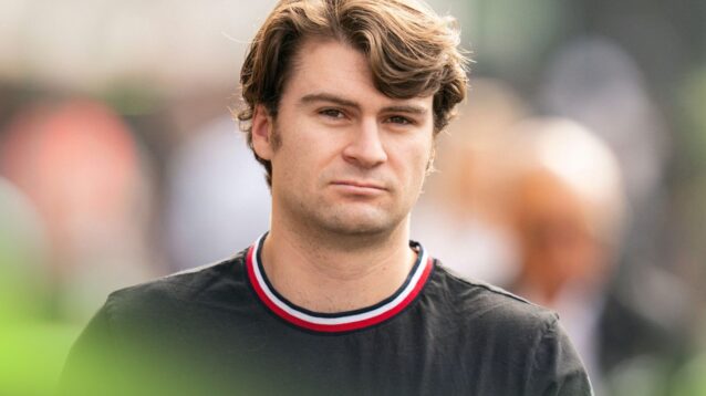Cadillac F1 test driver Colton Herta pictured at the 2027 Mexican Grand Prix