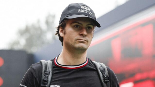 Colton Herta arrives in Mexico paddock.