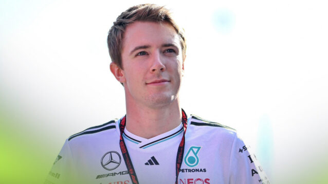 Mercedes reserve driver Fred Vesti.