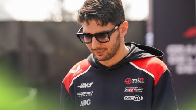 Esteban Ocon in the Mexico City GP paddock.